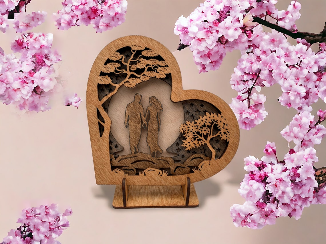 Couple Holding Hand Wooden Sign, Valentines Day Sign, Romantic Gifts For Her, Couple Valentine Gift