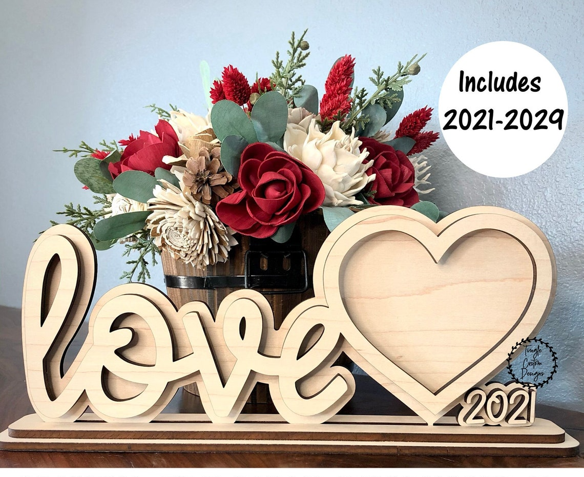 Love Photo Frame, Couple Wooden Sign, Custom Photo Gift, Romantic Gifts For Her, Couple Valentine Gift