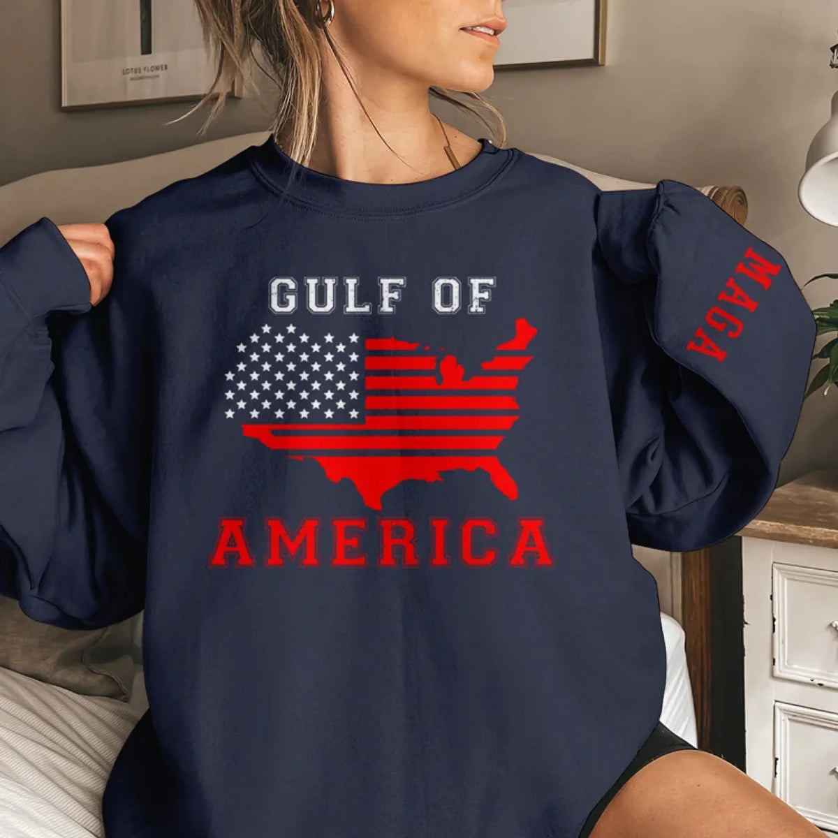 Gulf Of America Trump2024 Sweater, Political Sweater, Gift For Trump Supporter