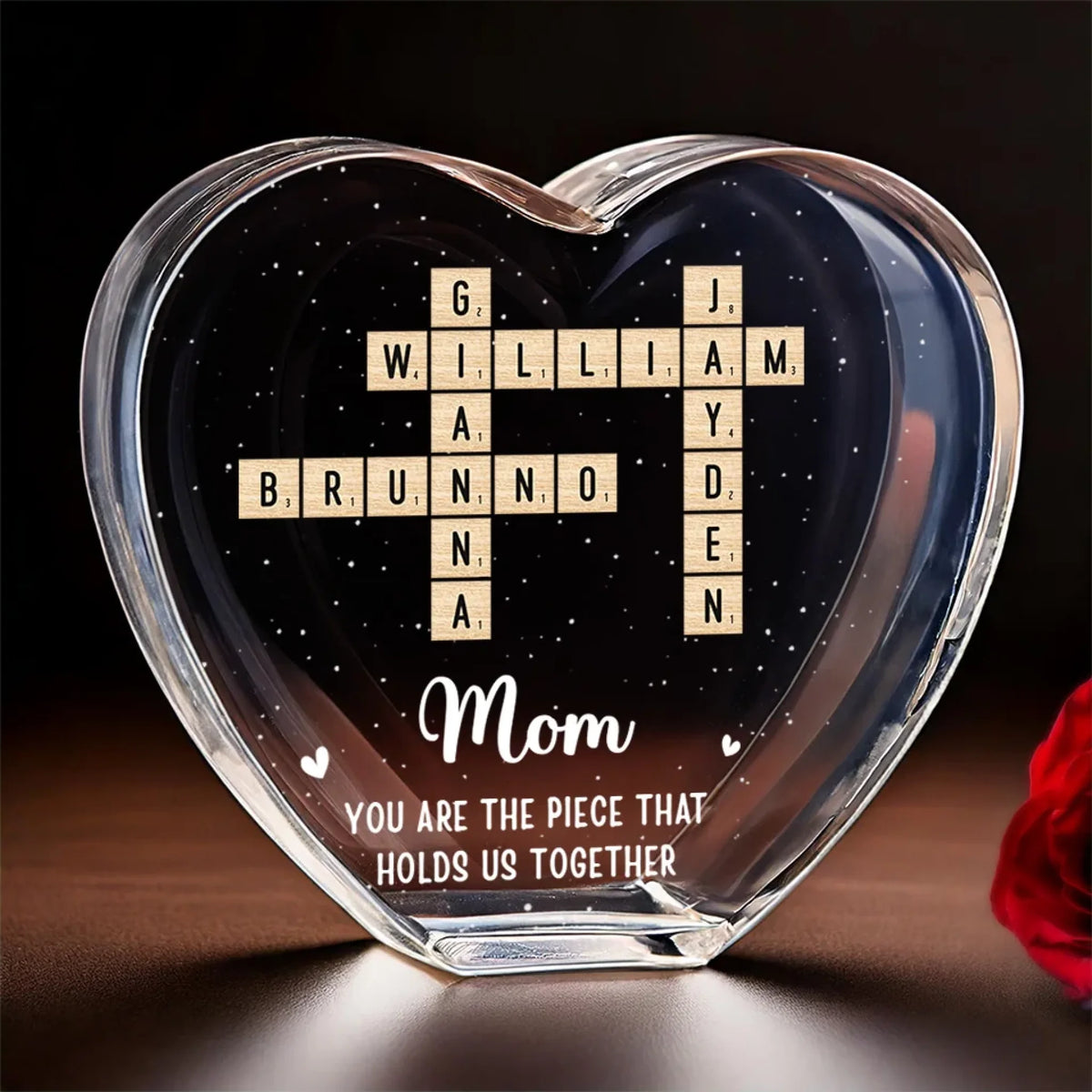 You Are The Piece That Holds Us Together Personalized Acrylic Keepsake, Mothers Day Gift, Gift For Mom