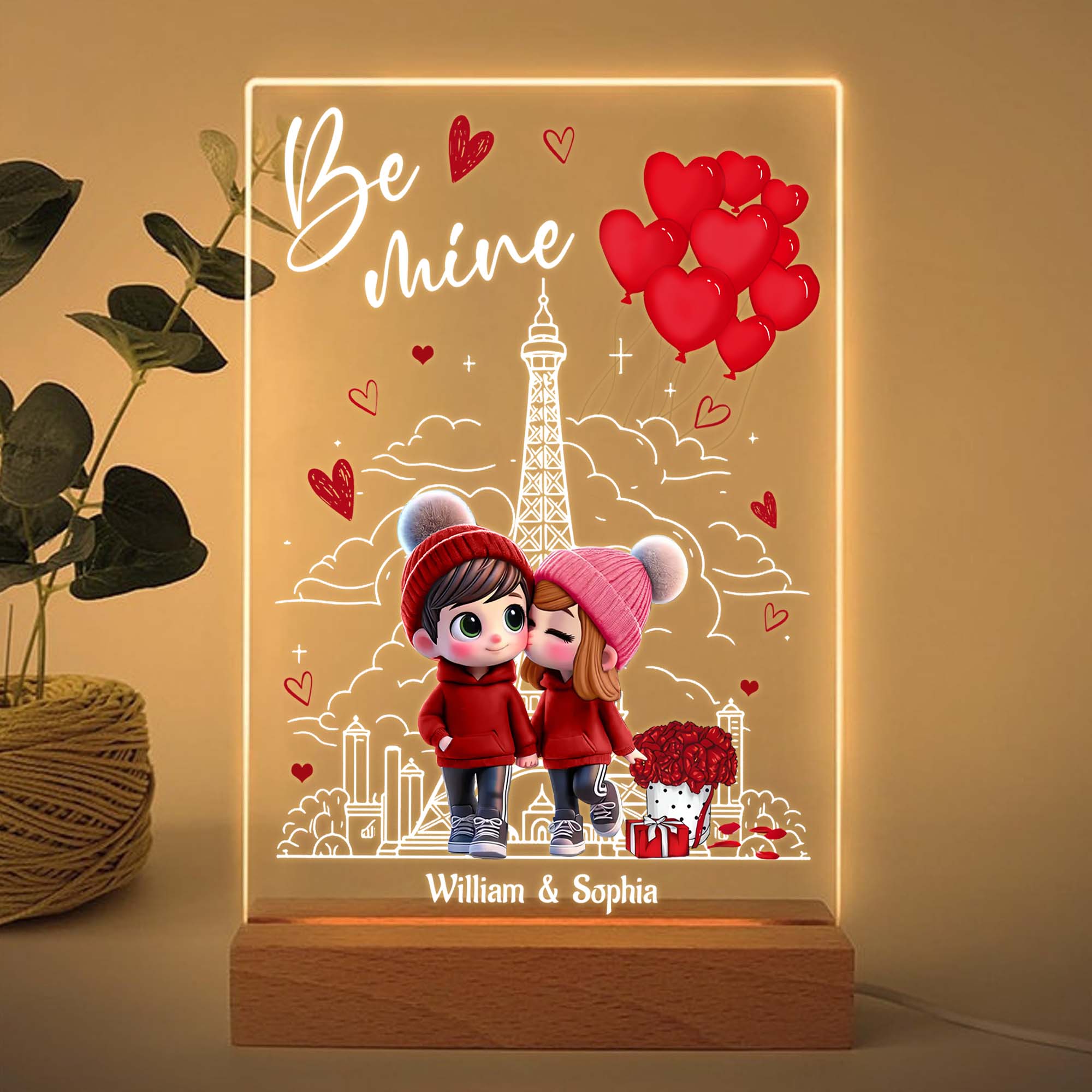 You & Me We Got This Personalized LED Night Light, Valentine Gift For Couple
