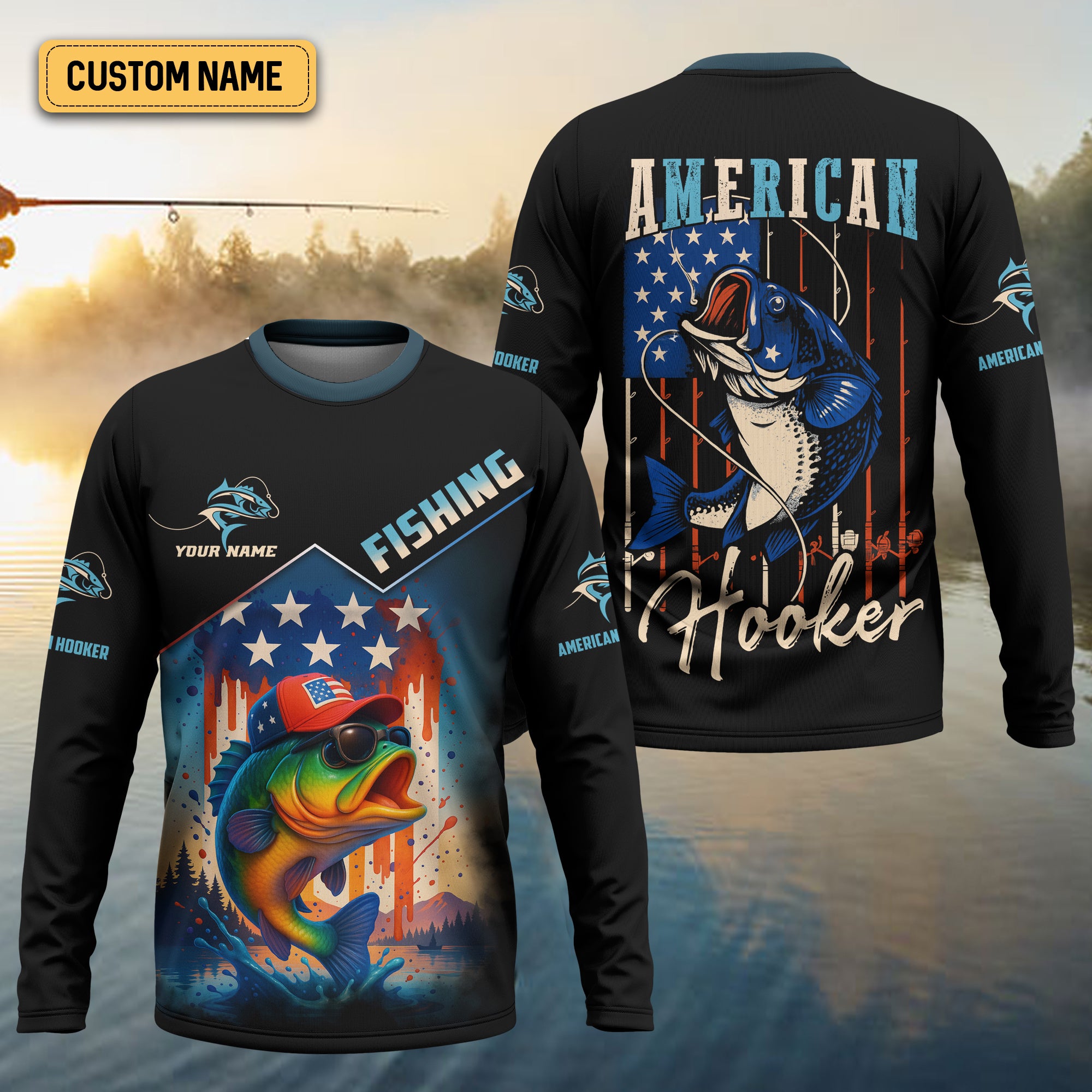 Custom T-Shirt For Men, Fishing Lover Gifts, Fisherman Gift, Custom Hoodies For Men, Custom Fishing Shirt