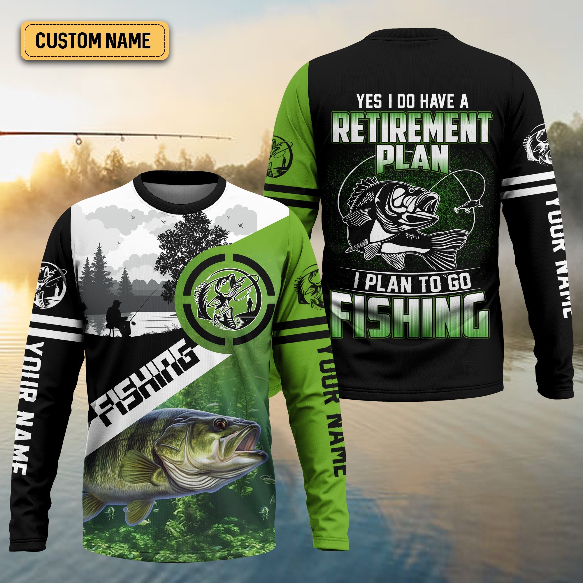 I Plan To Go Fishing SPF Shirts For Men, Funny Fishing Shirts, Gag Gifts For Men, Long Sleeve Tops