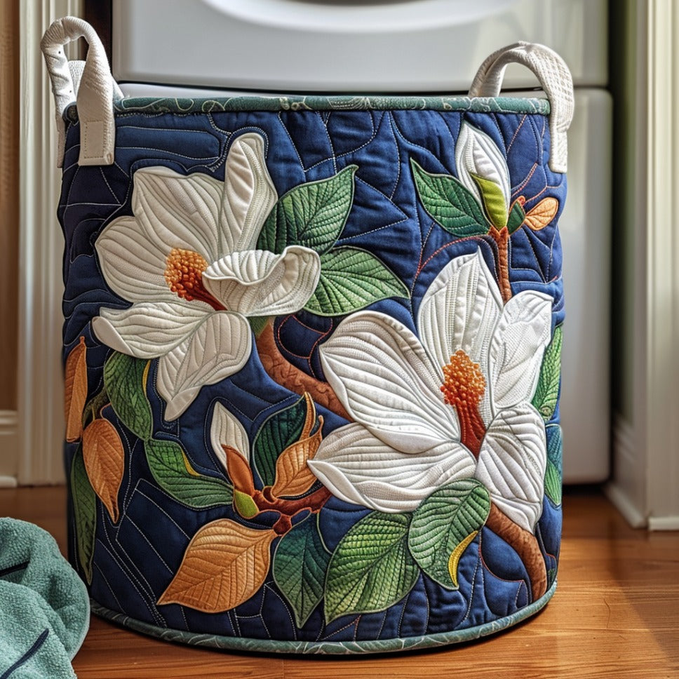 Magnolia Bloom Laundry Basket Laundry Gifts, Housewarming Gift Ideas, Mother's Day Gifts
