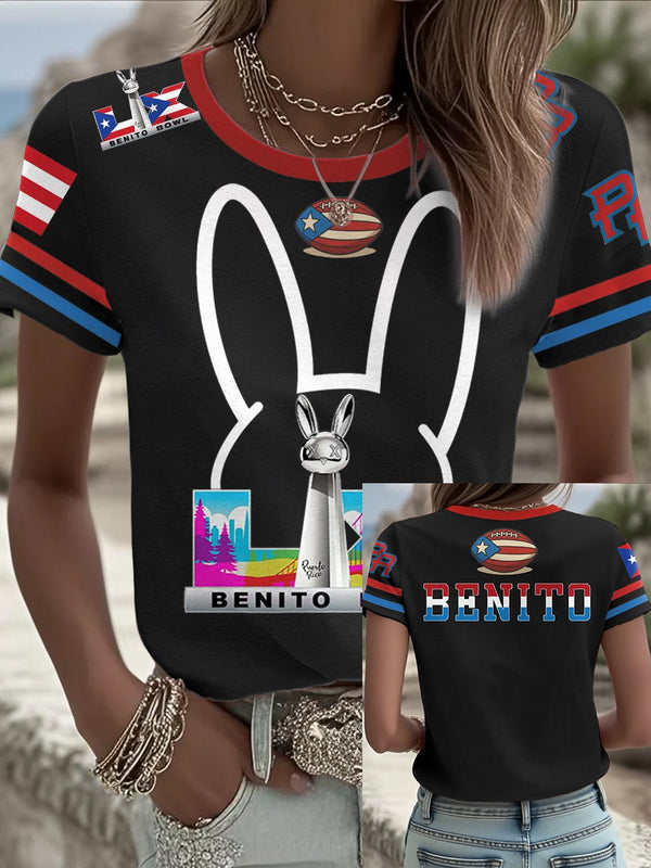 Benito Bowl Puerto Rican Vibe Shirt, LX Big Game Tee, Game Day Bunny Shirt