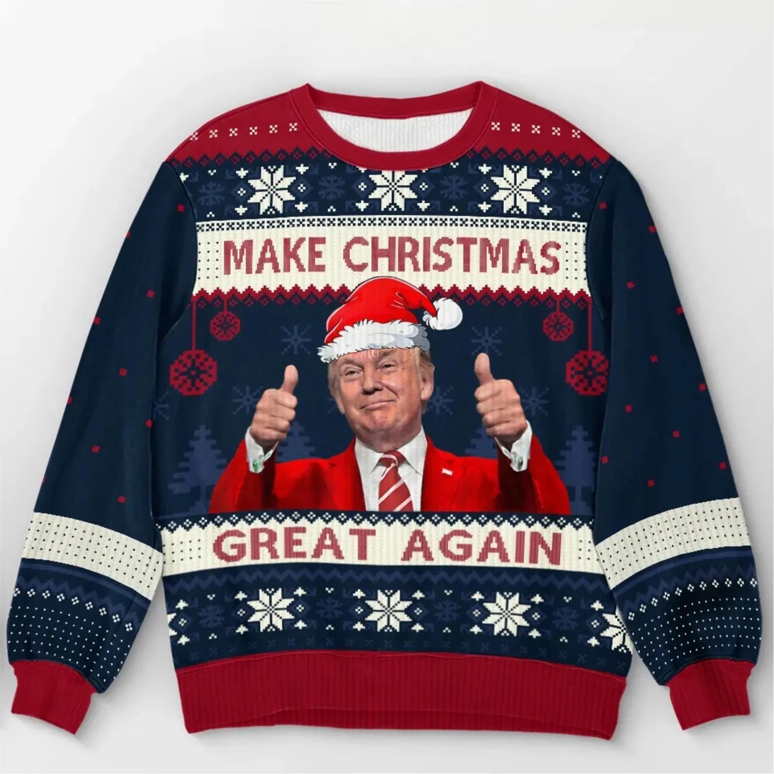 Make Christmas Great Again Trump2024 Ugly Sweater, Vintage Christmas, Christmas Gifts