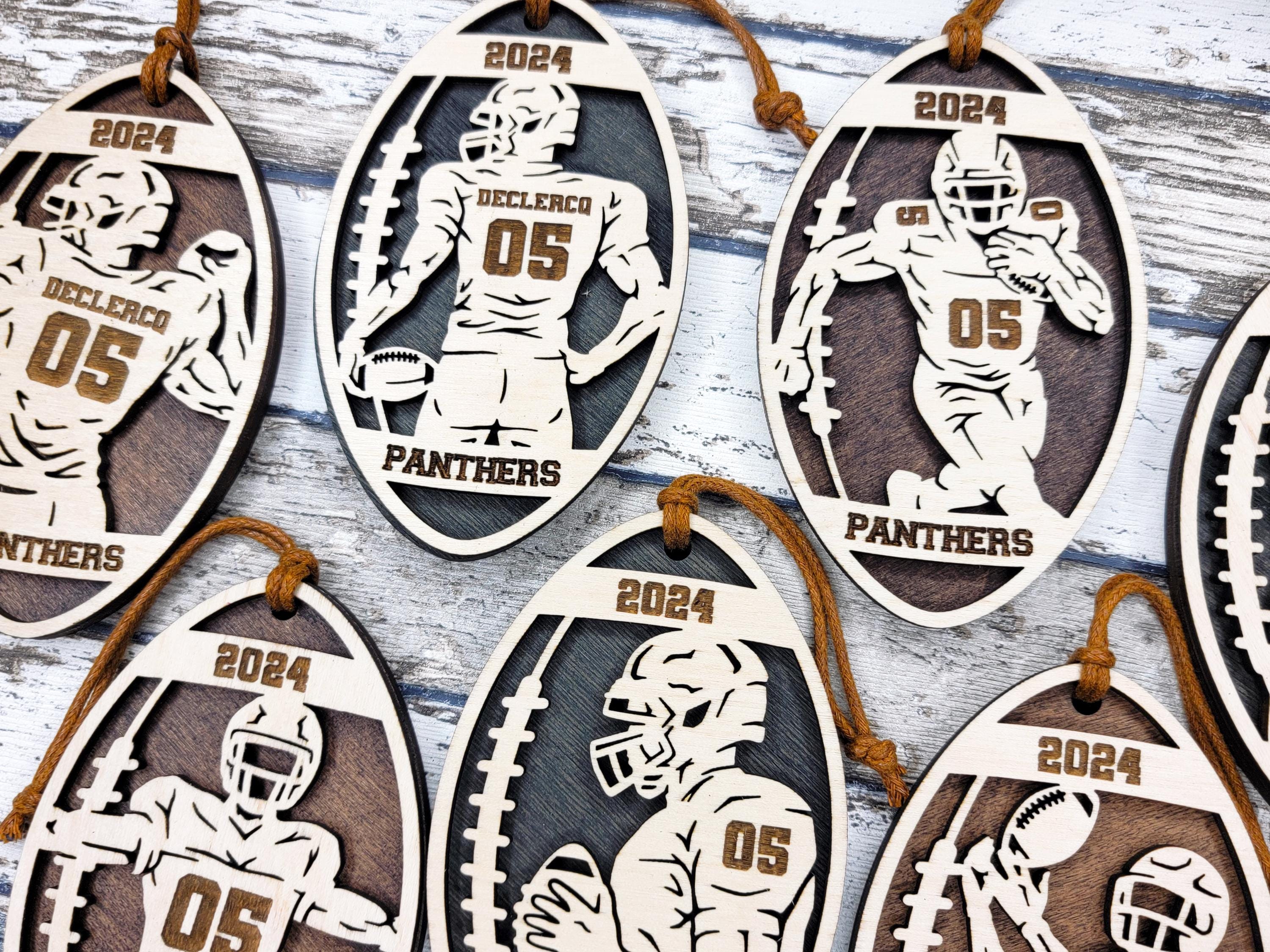 Stadium Series Spotlight Wood Christmas Ornament, Football Ornament, Gift For Football Fans