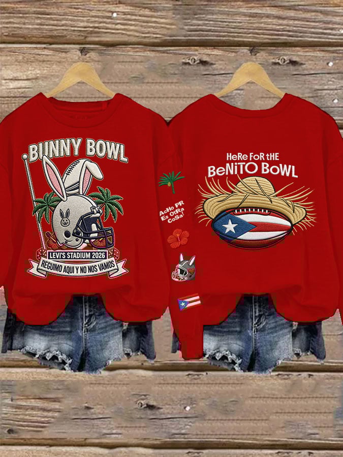 Here For The Benito Bowl Bunny Bowl Football Theme LX Big Game Football Tee, Game Day Bunny Shirt