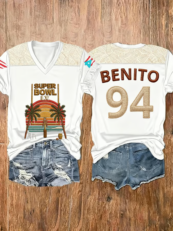 Bad Bunny SuperBowl HalfTime Football Puerto Rico Flag Shirt, Bad Bunny Gift Jersey Football Shirt