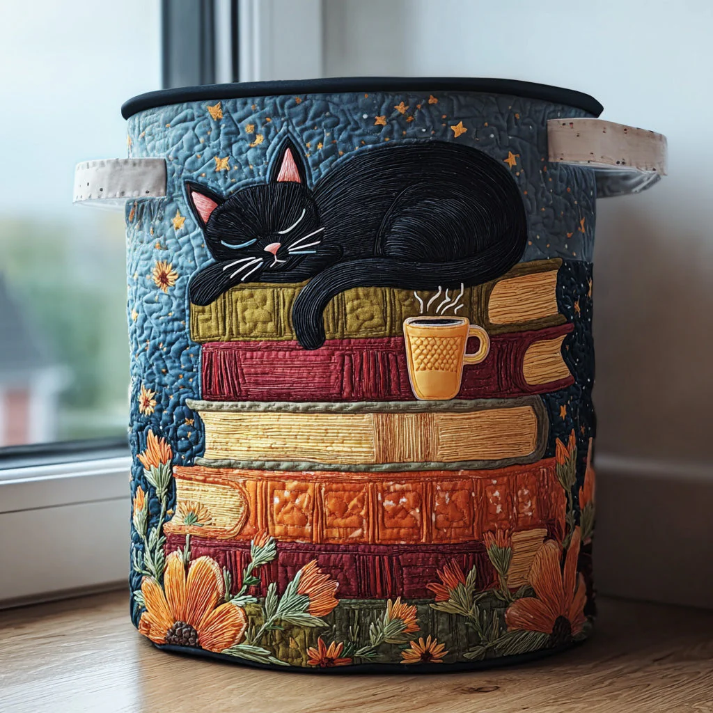 Black Cat Cozy Spell Laundry Basket, Laundry Gifts, Gift For Cat Lovers, Housewarming Gift Ideas