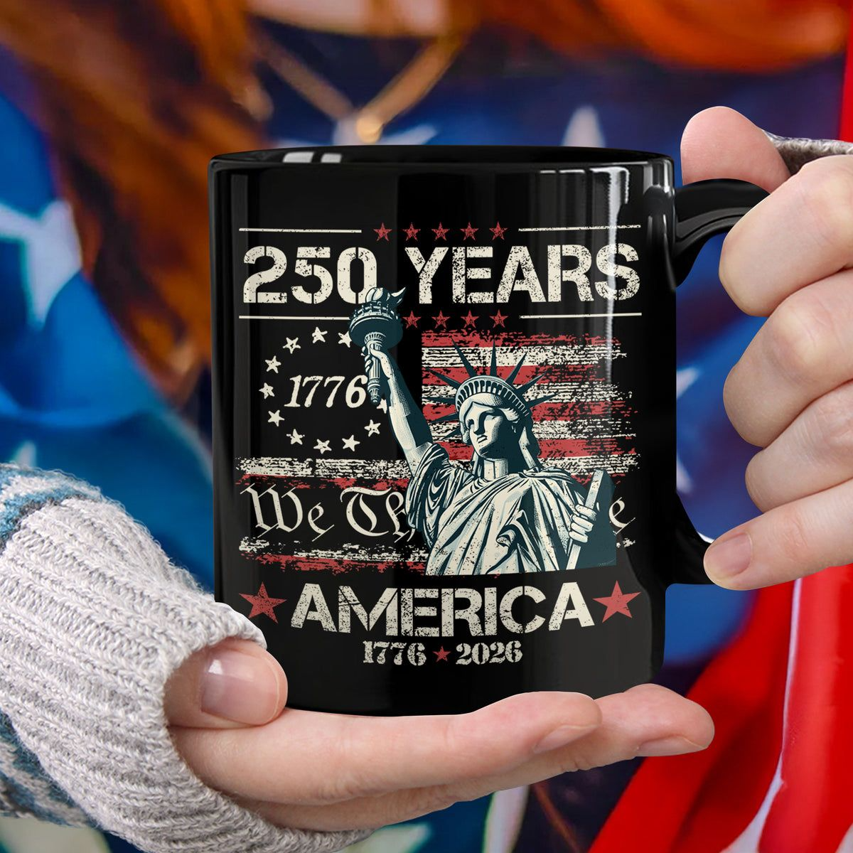 Celebrate Our America 250th Anniversary We The People Mug, Ceramic Coffee Mug