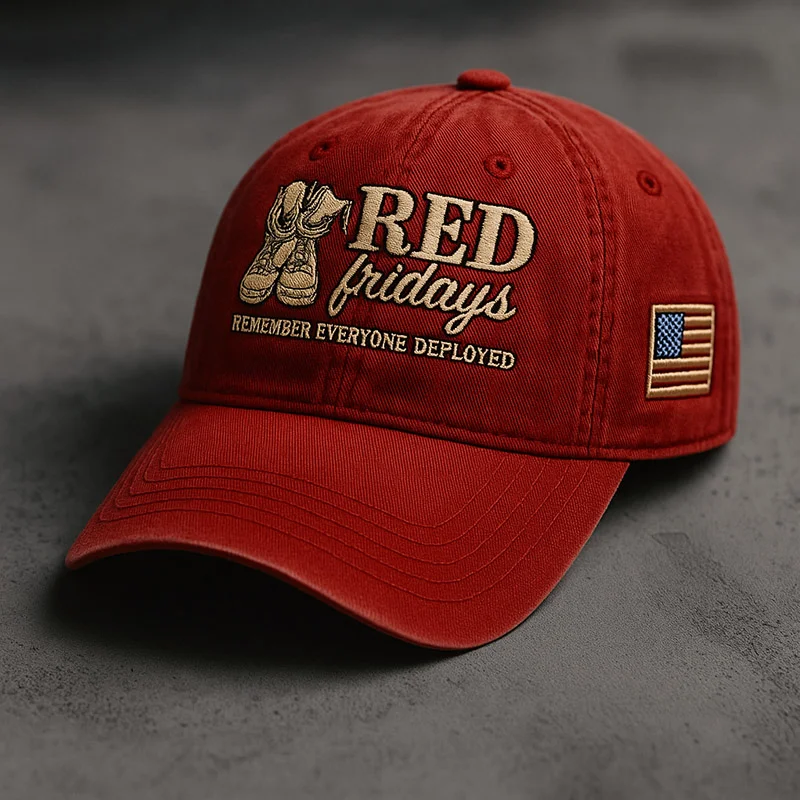 Remember Everyone Deployed US Red Friday Classic Cap, Wear Red on Friday American Patriotic Gift, USA Cap
