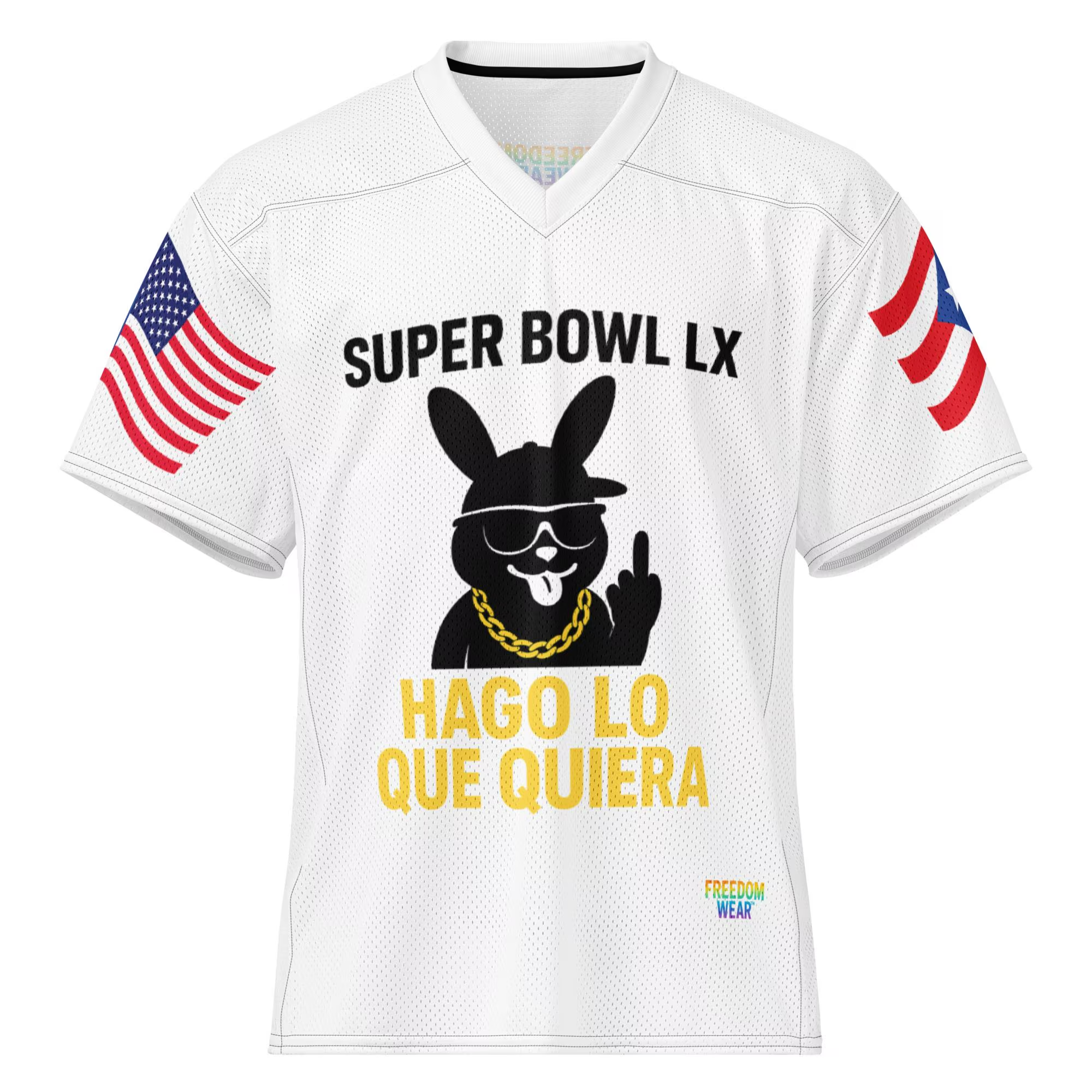 Bowl LX Jersey | Bad Bunny Latin Pride Rebel Jersey Shirt, Bad Bunny LIX Benito Bowl Gifts