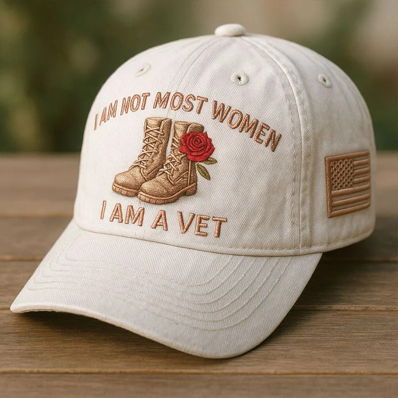 Women's Veterans Hat, Baseball Cap, American Patriotic Gift, Premium Hat, USA Cap