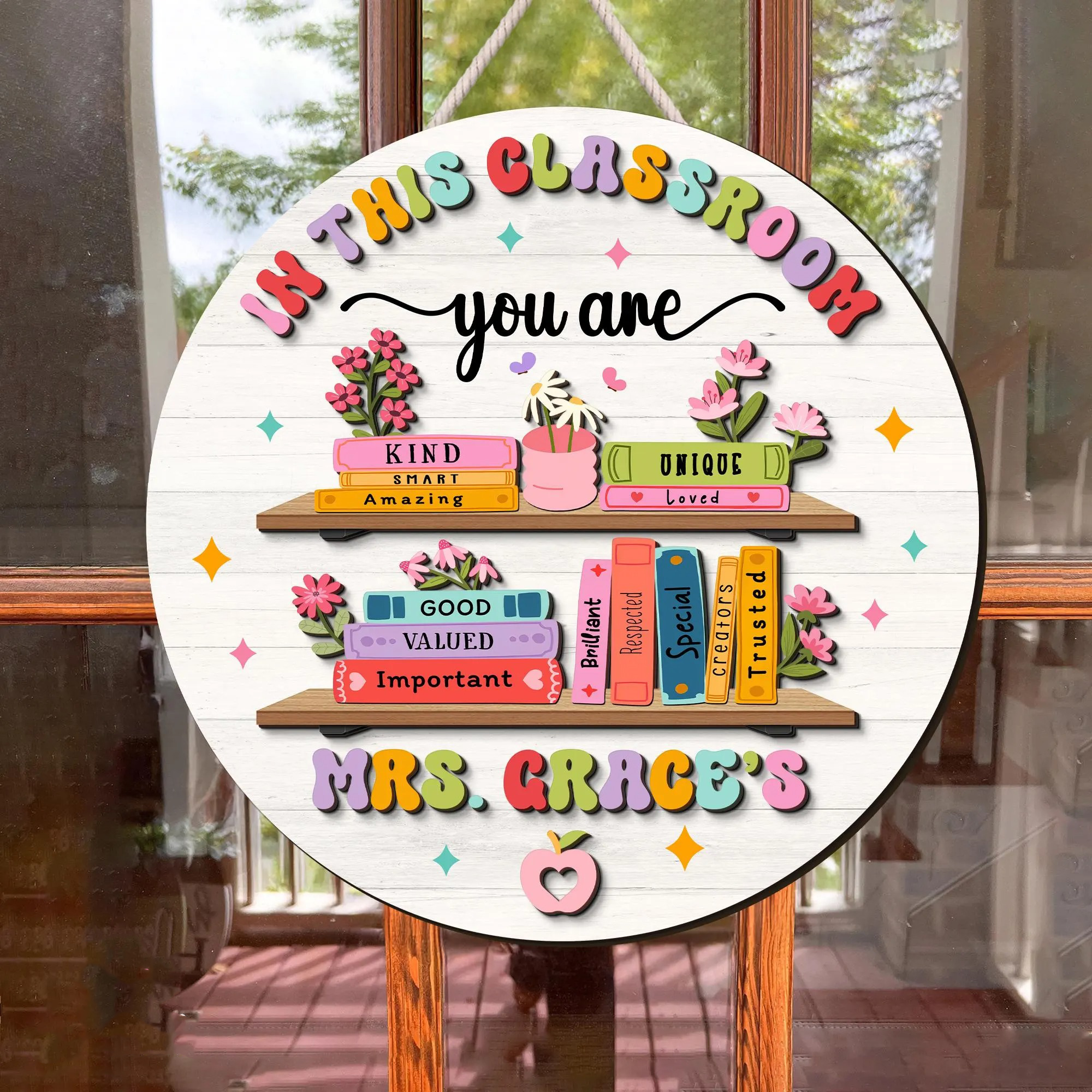 In this Classroom, Teacher Door Hanger, Teacher Name Sign, Classroom Decor, Back to School