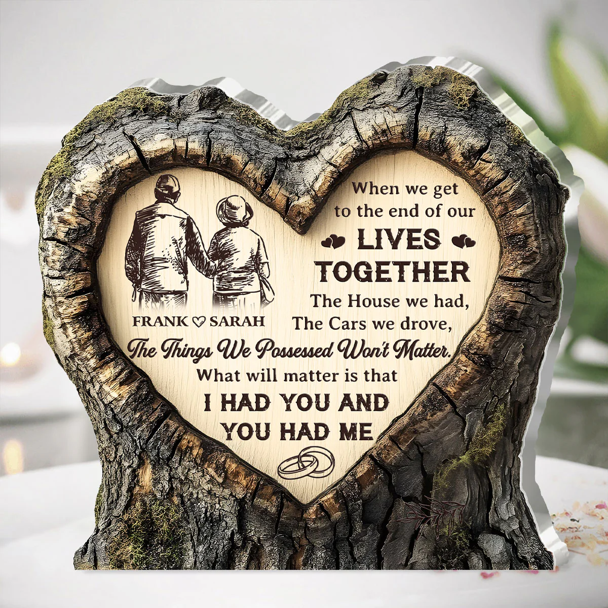 I Had You And You Had Me Acrylic Plaque, Personalized Valentines Gift, Couple Anniversary Gift