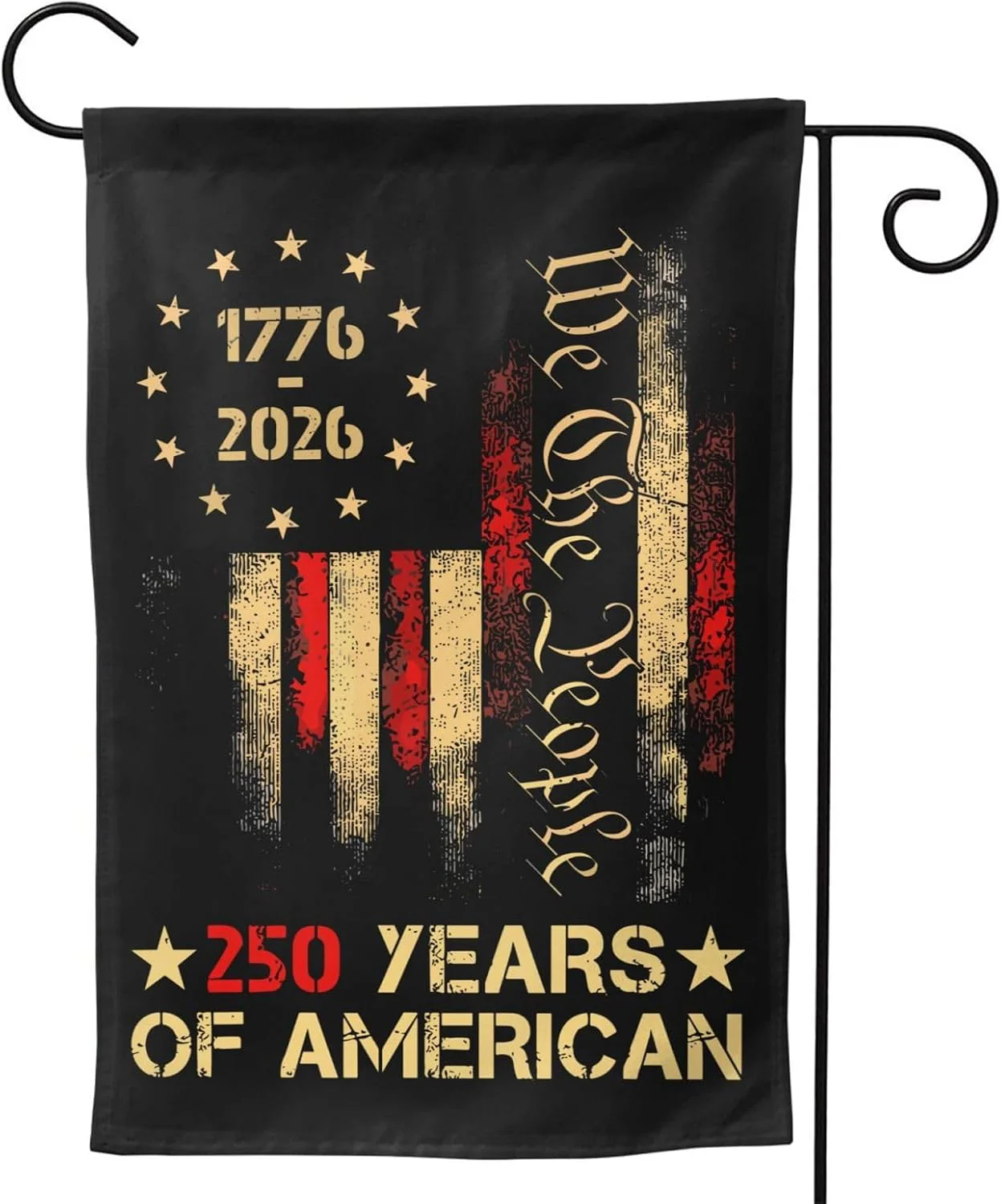 USA 250th Anniversary Garden Flag Double Sided Patriotic 1776-2026 & 250 Years Yard Decoration