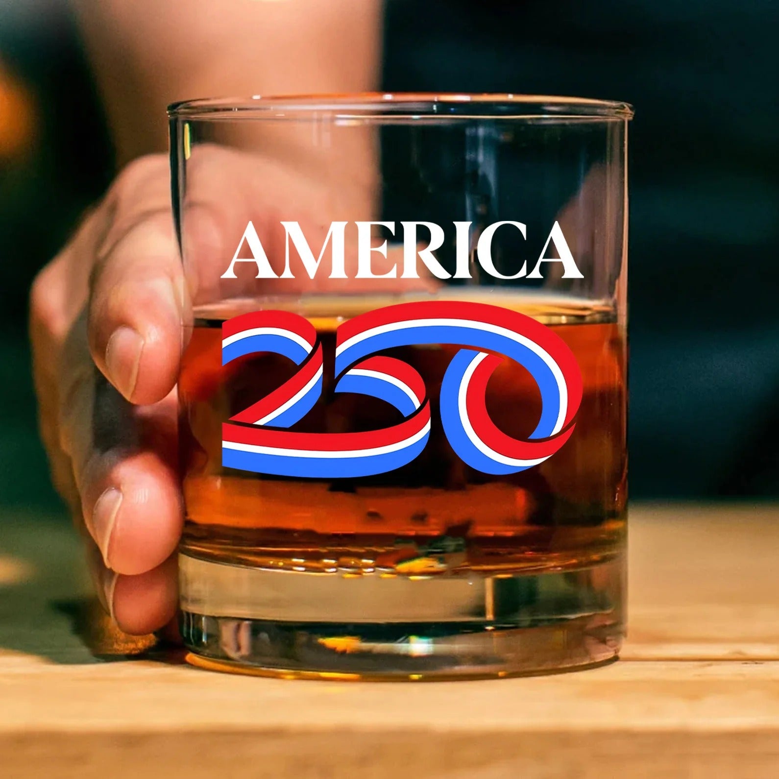 America 250 Years Whiskey Glass US Patriotic Pride Glass, Luxury Whiskey Glass, Gift For Whiskey Lover