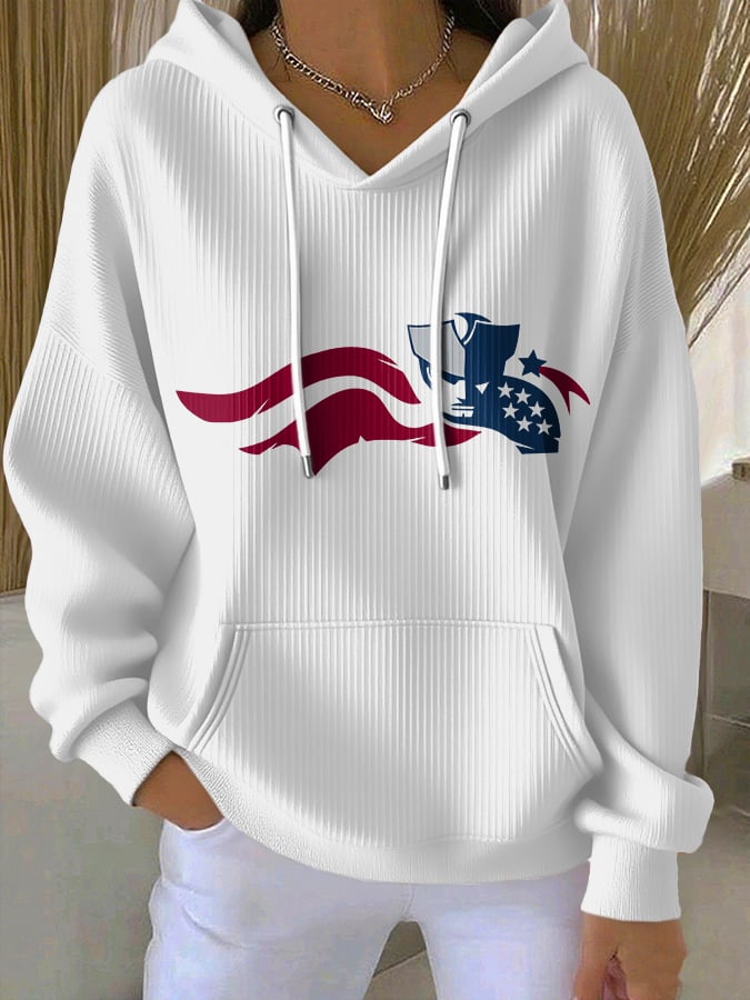 Patriot Warrior Football Fans Printed Shirt, The Big Game Football Hoodie, American Football Shirt