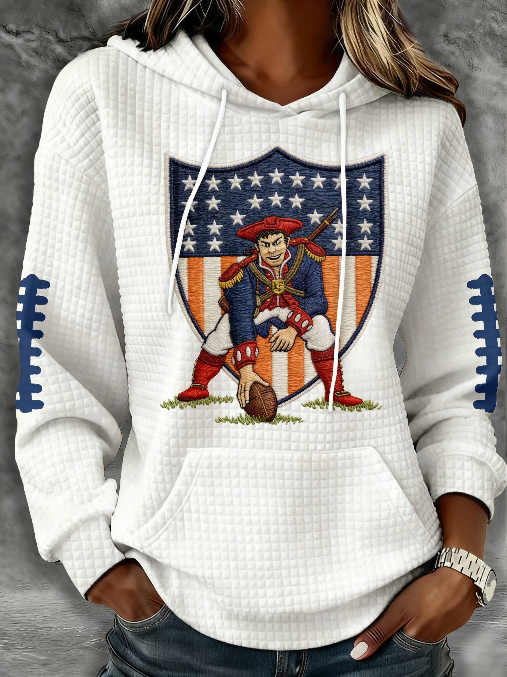 Patriots Man Football Fans Printed Shirt, The Big Game Football Hoodie, American Football Shirt
