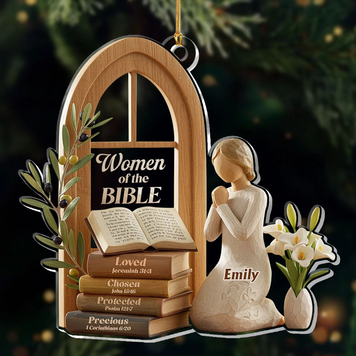 Women Of The Bible Ornament, Christian Spiritual Gifts, Christian Christmas Decorations, Catholic Gift