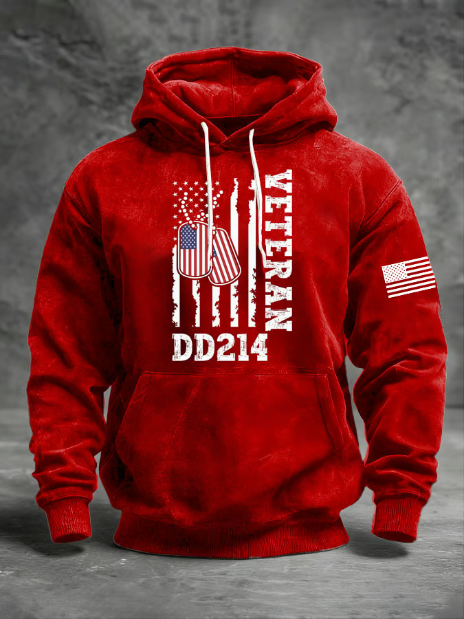 Veteran DD214 Red Friday Remember Everyone Deployed Printed Hoodie, Military Honor Men's Patriotic Shirt