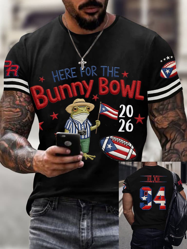 Here For The Bowl 2026 Benito Bowl Football Tee, Bad Bunny Football Tee, LX Super Bad Game Day Bunny Shirt