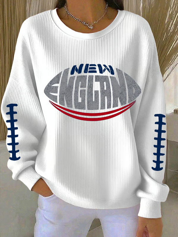 New England Football Fan Shirt The Big Game Football 2026 Printed Hoodie American Football Jersey