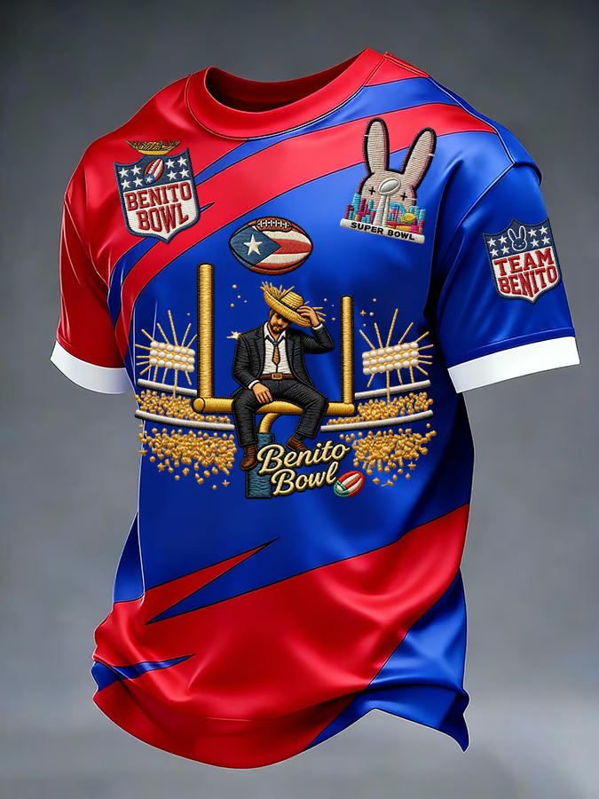 Big Game Bad Bunny Puerto Rico Shirt, Benito Bowl Football Tee, LX Super Bad Game Day Bunny Shirt