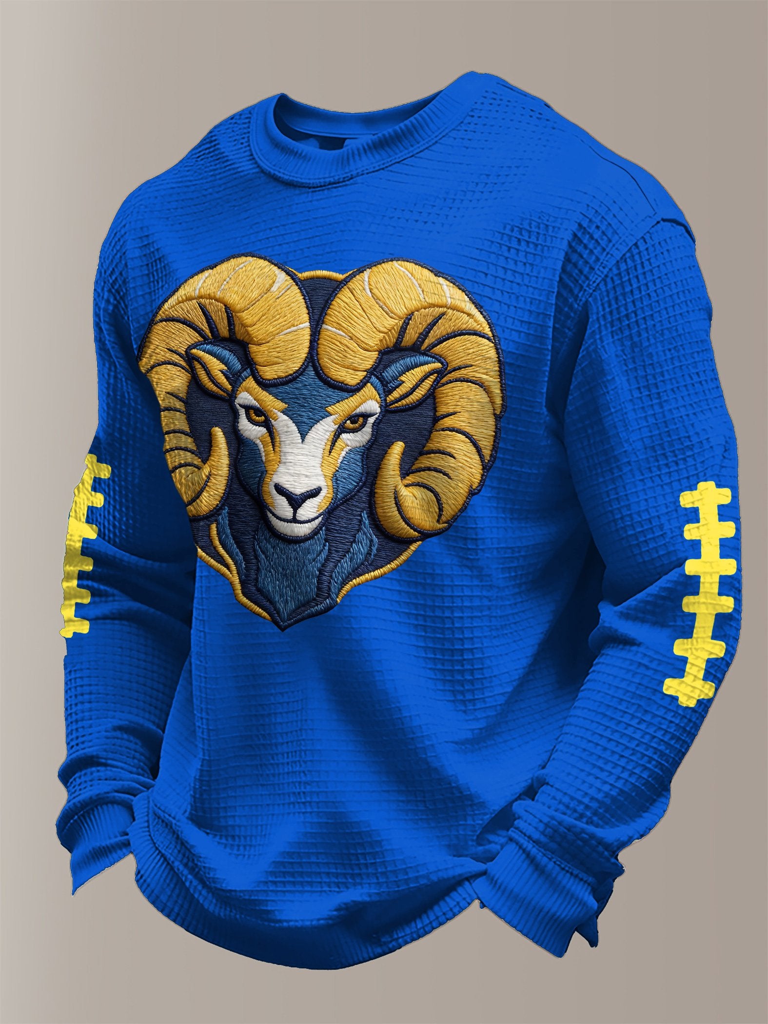 Ram Sheep Football American Football Team Long Sleeve Football Shirt, Football Fans Printed Shirt