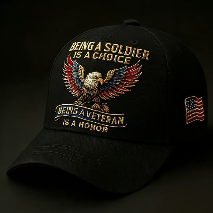 Being a Soldier Being a Veteran Commemorative Cap, 250th Anniversary Printed Hat, Patriotic Hat, Classic Cap