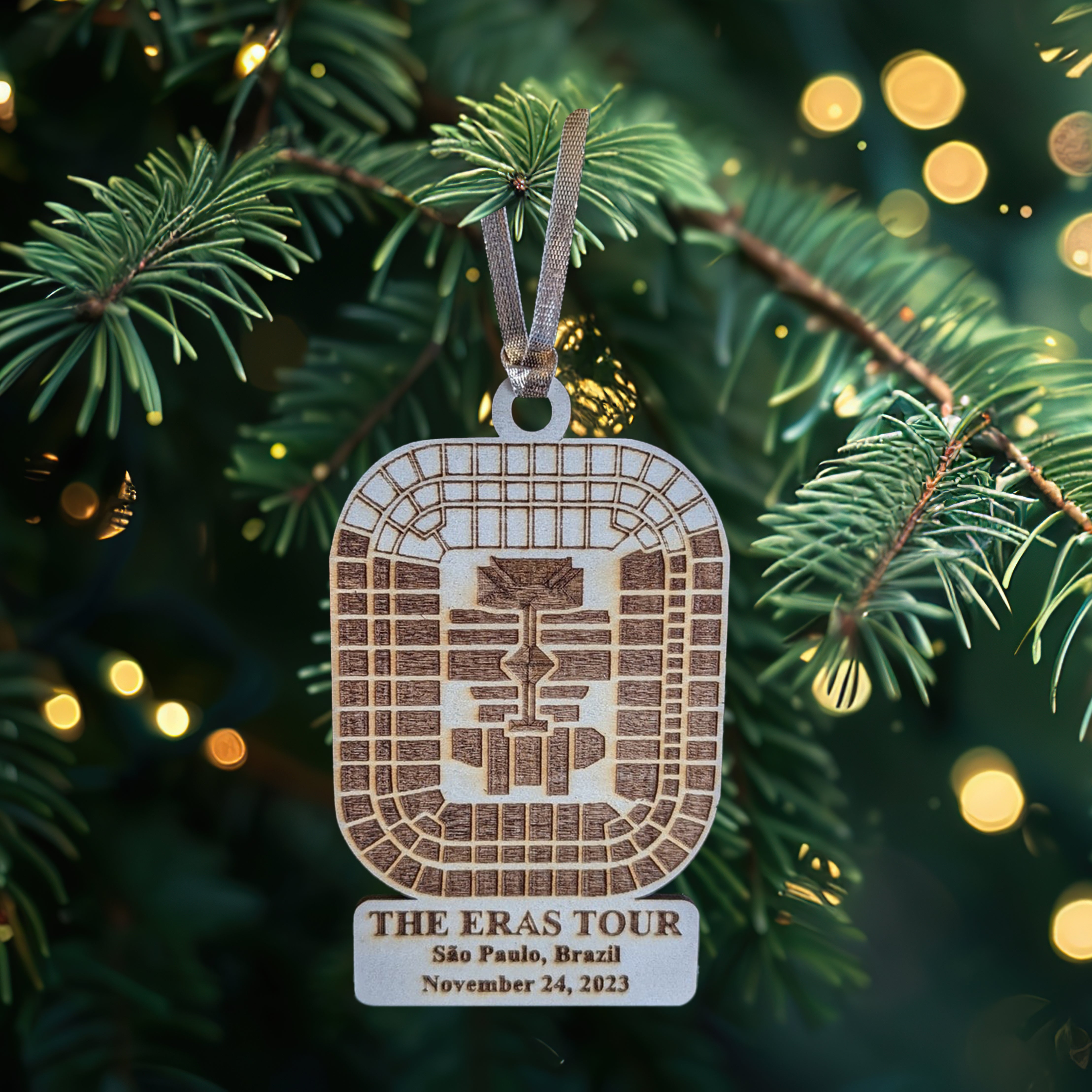The Eras Tour SΓ£o Paulo Stadium Ornament, Personalized Christmas Ornament