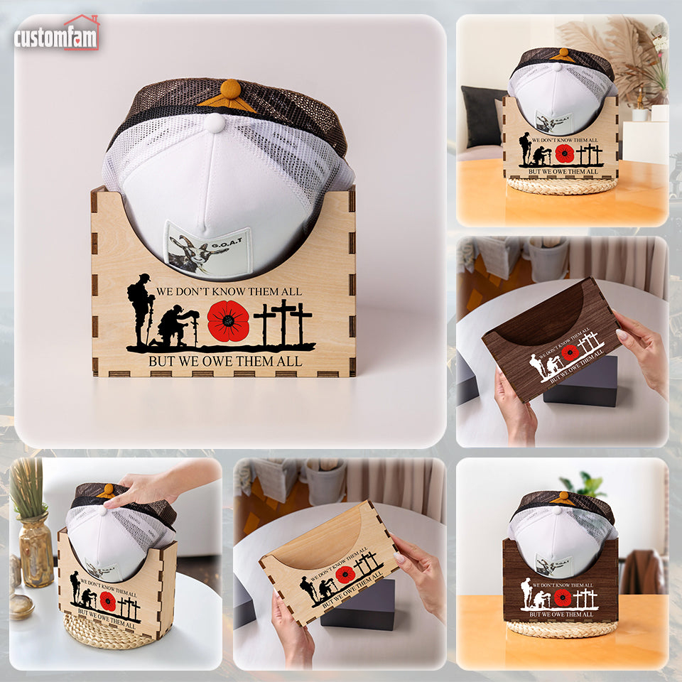 We Don't Know Them All Personalized Hat Holder, Baseball Cap Organizer