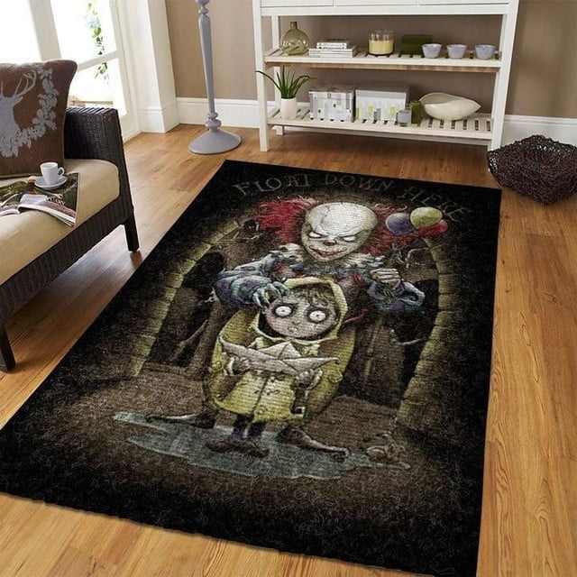 It Float Down Here Halloween Area Rug Carpet, Halloween Room Decor