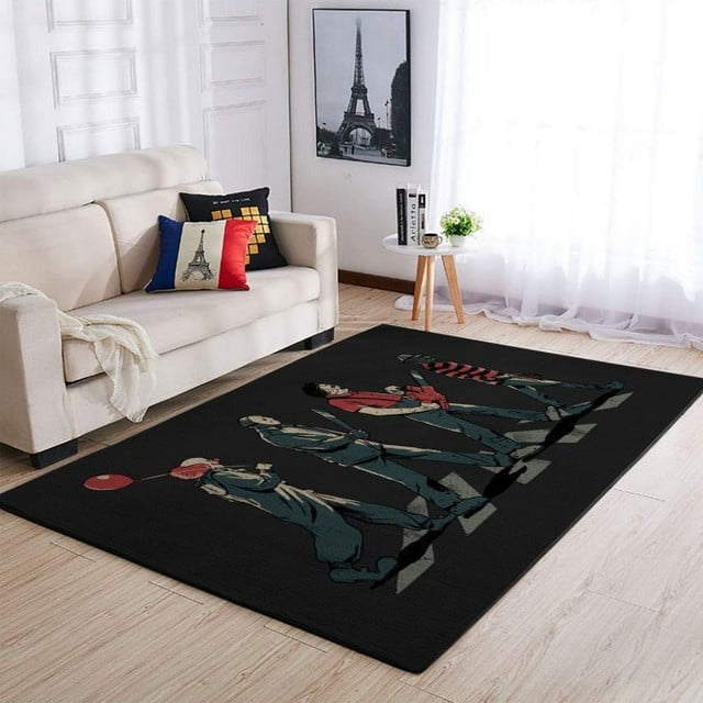 Horror Movies Characters Area Rug Carpet, Scary Movies Fan Gift, Halloween Decor