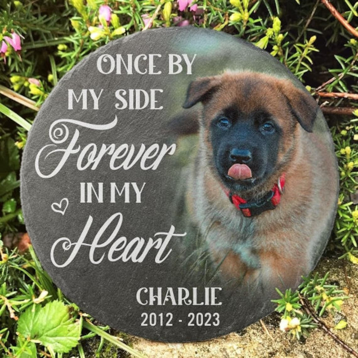 Pet Memorial Stone, Personalized Dog Memorial Cat Memorial Granite Stone, Pet Memorial Gifts, Decorations for Grave, Memorial Stone