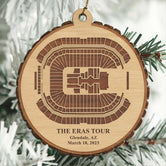 The Eras Tour Glendale Stadium Personalized Christmas Wood Ornament, Gift For Swifties