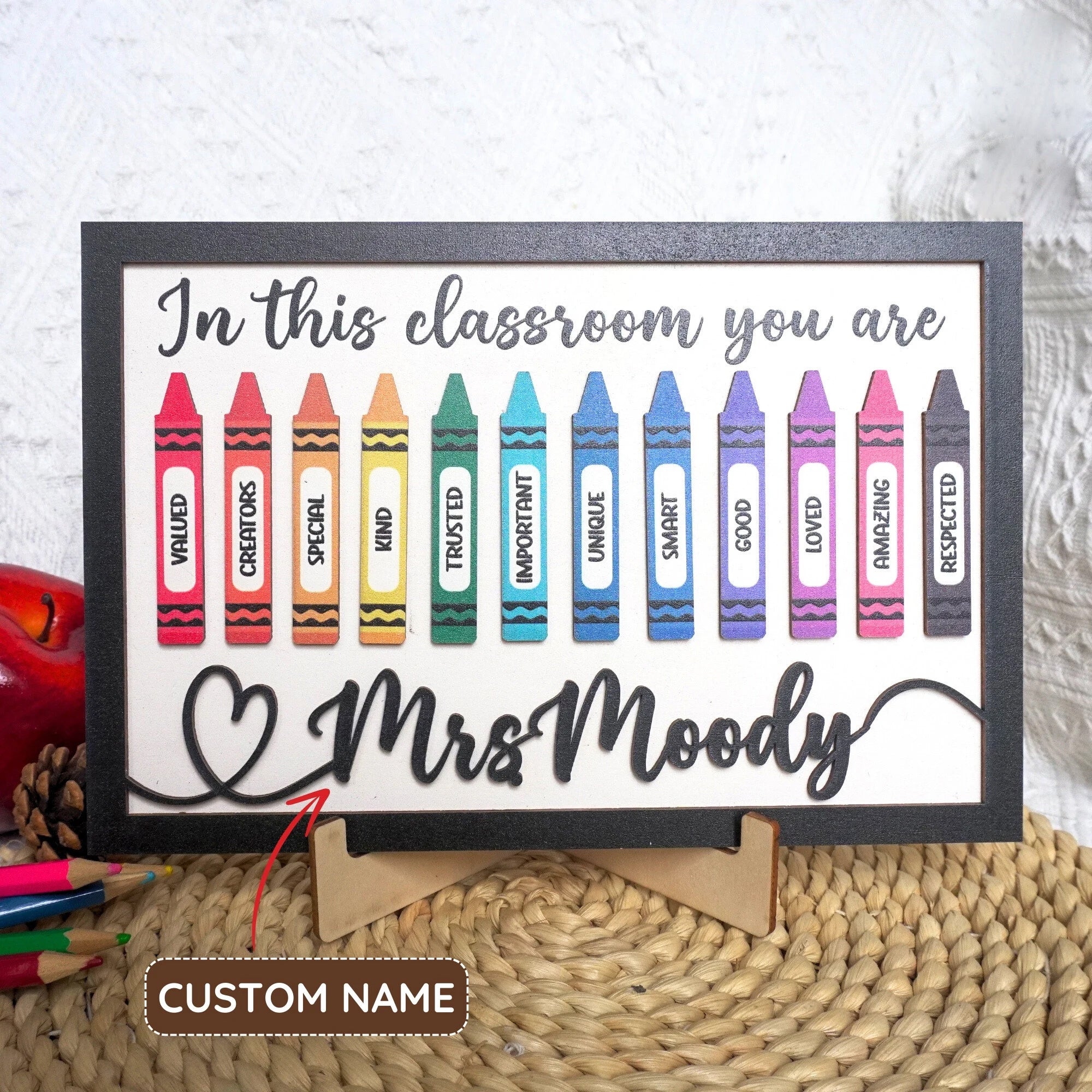 In This Classroom You Are Personalized Teacher Sign, Back To School Gift