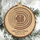 The Eras Tour Melbourne Stadium Personalized Christmas Wood Ornament, Gift For Swifties