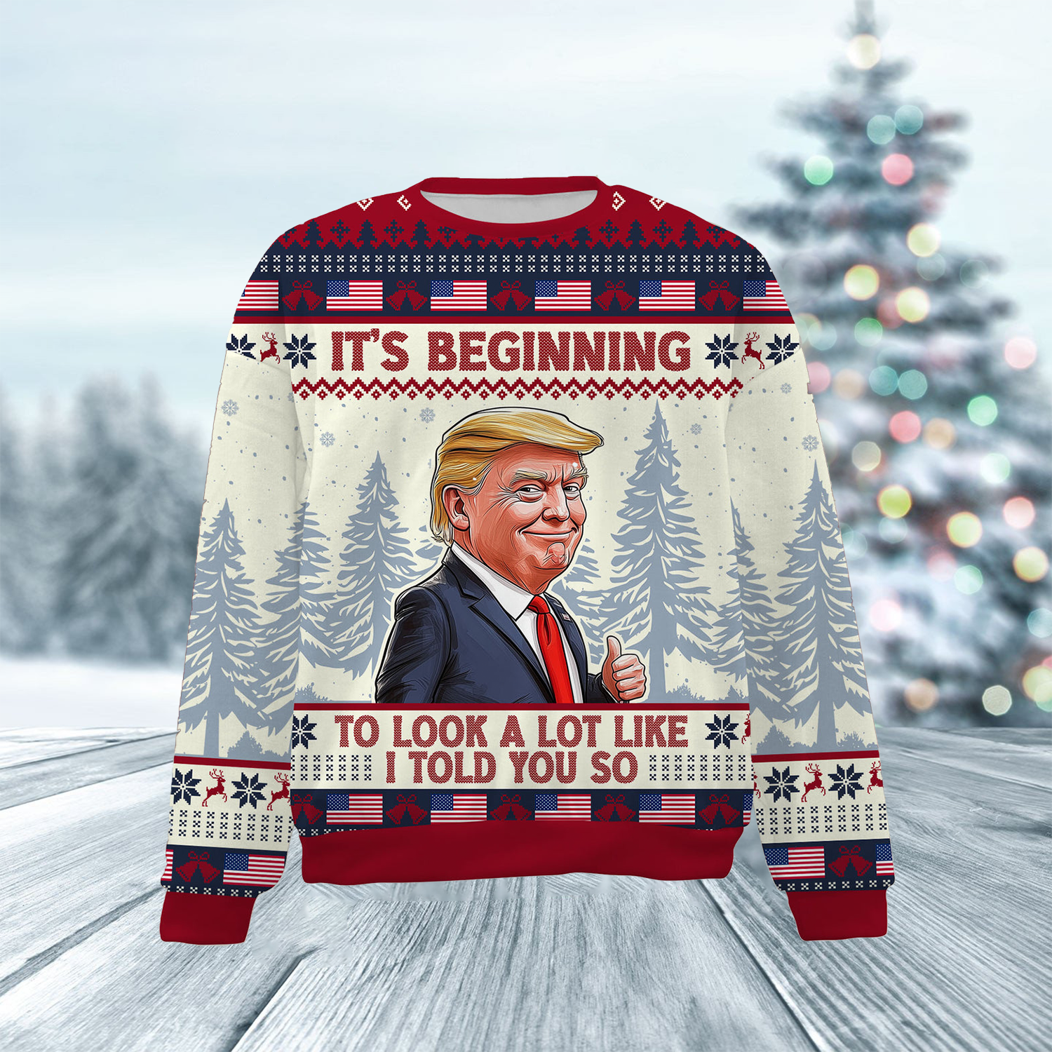 Make America Great Again, Trump2024 Funny Ugly Christmas Sweater, Trump Supporters Gifts