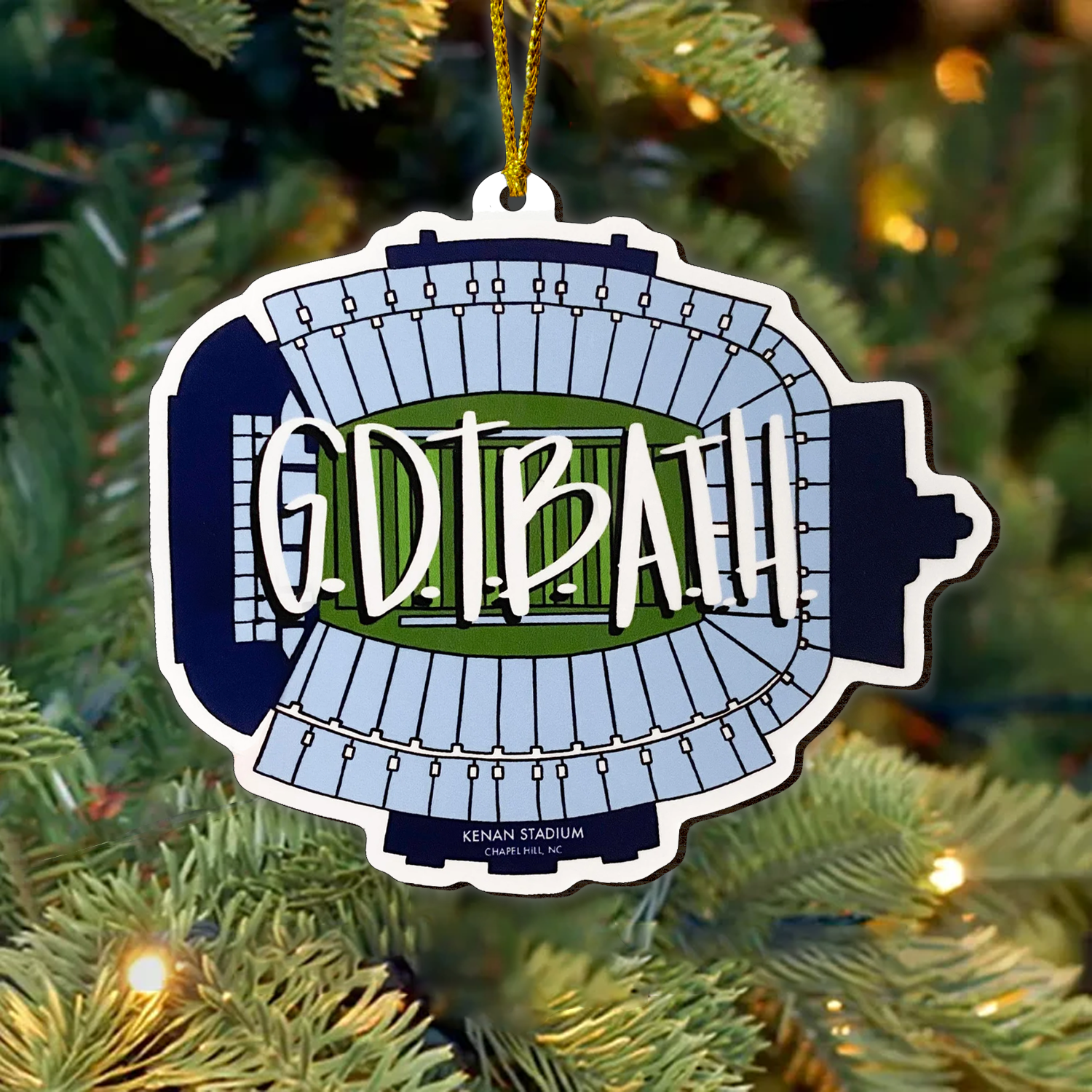 Kenan Stadium Ornament, Gift For Football Lovers, Christmas Decor