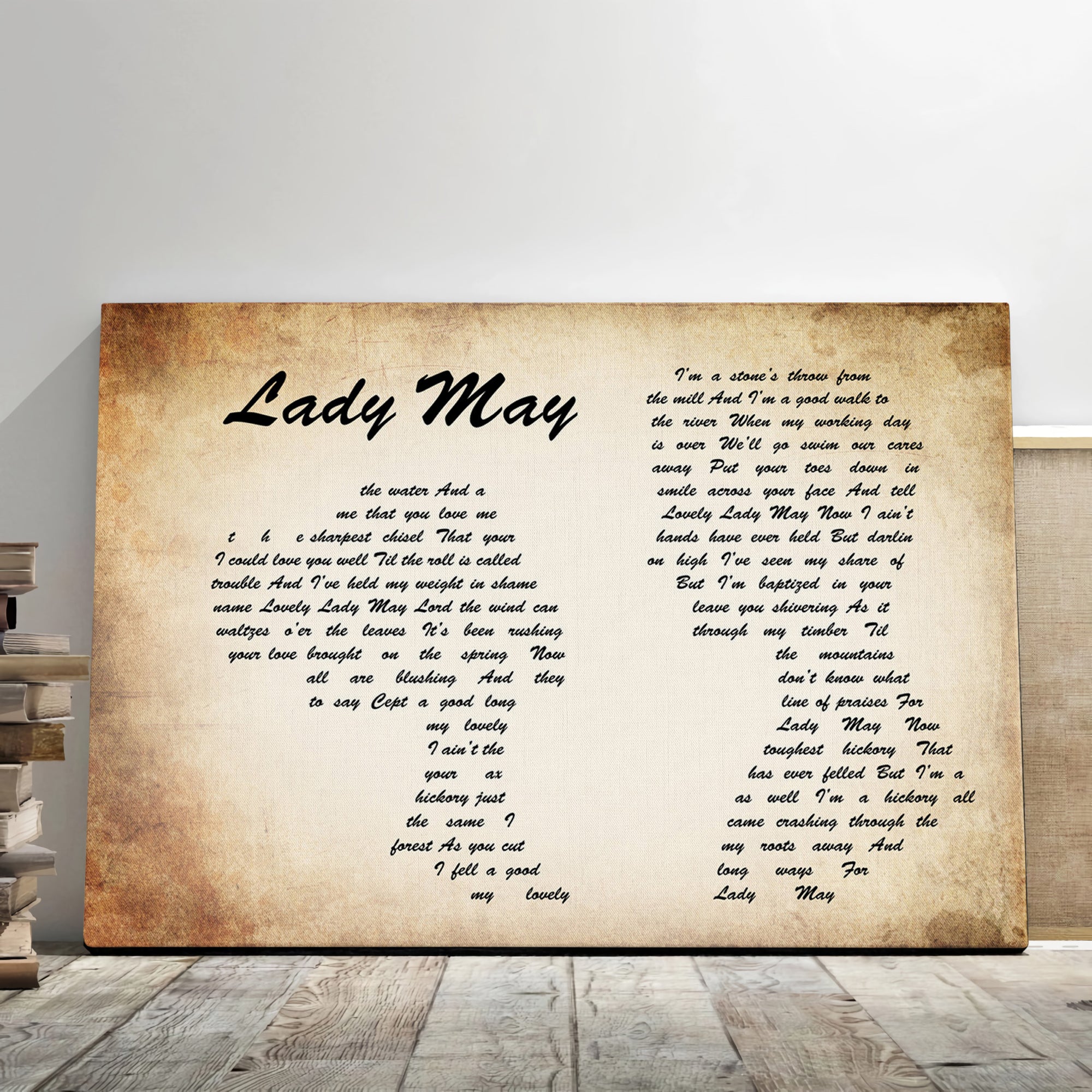 Tyler Childers Lady May Man Lady Couple Song Lyric Music Art Print Canvas Print Framesin