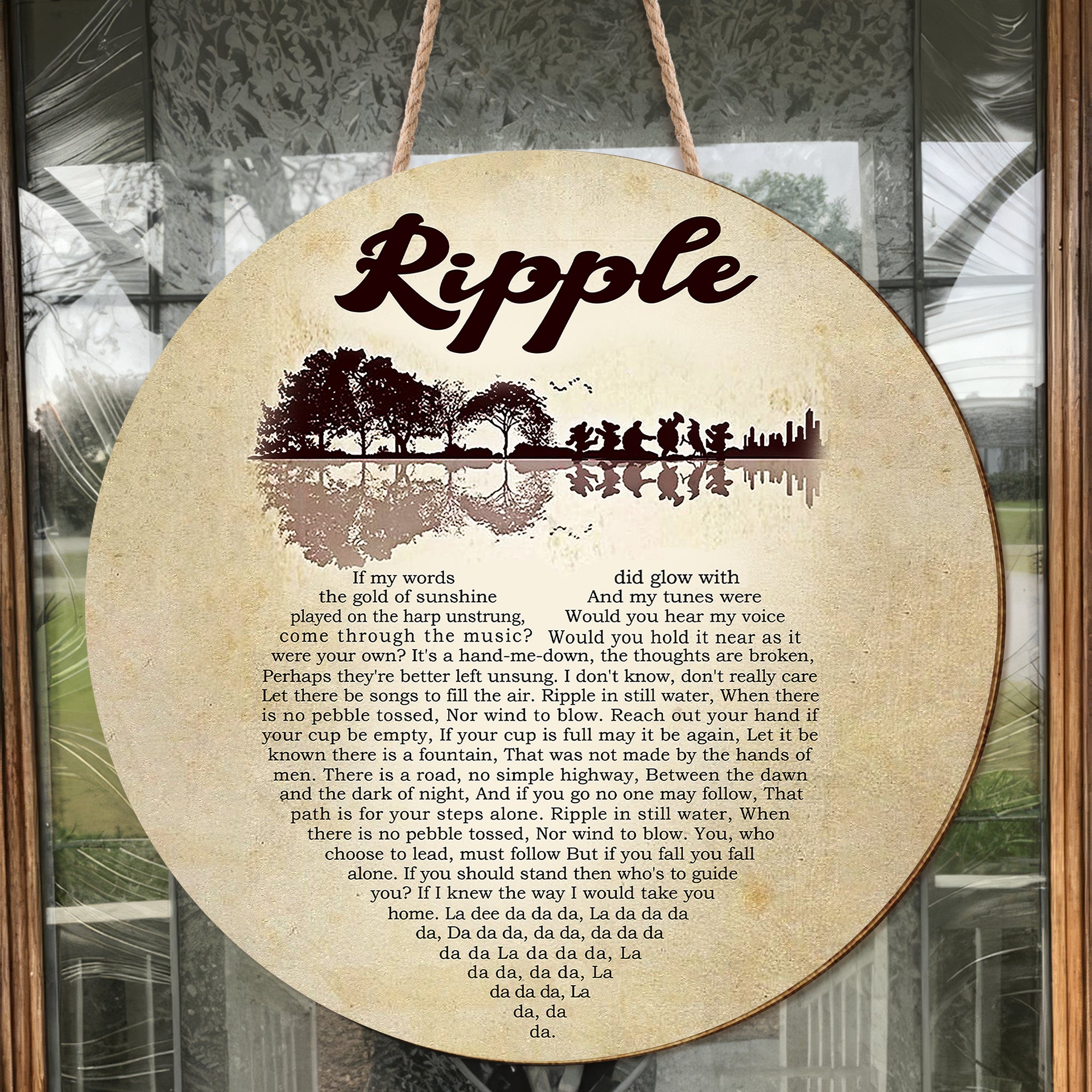 Ripple Heart Lyrics Grateful Dead Canvas Painting Ideas Wood Sign