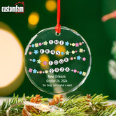 The Eras Tour 2024 Christmas Glass Ornament, Christmas Gifts For Swifties