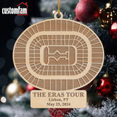 The Eras Tour Lisbon, PT Stadium Ornament, Personalized Christmas Ornament, Gift For Swifties