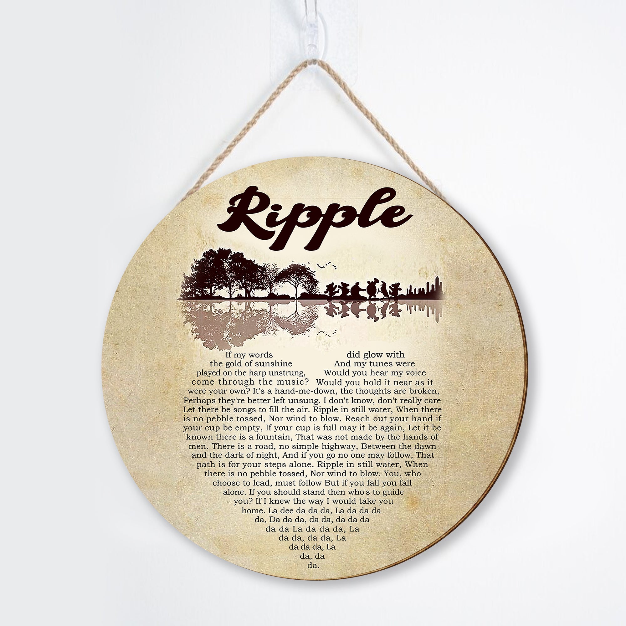 Ripple Heart Lyrics Grateful Dead Wood Sign