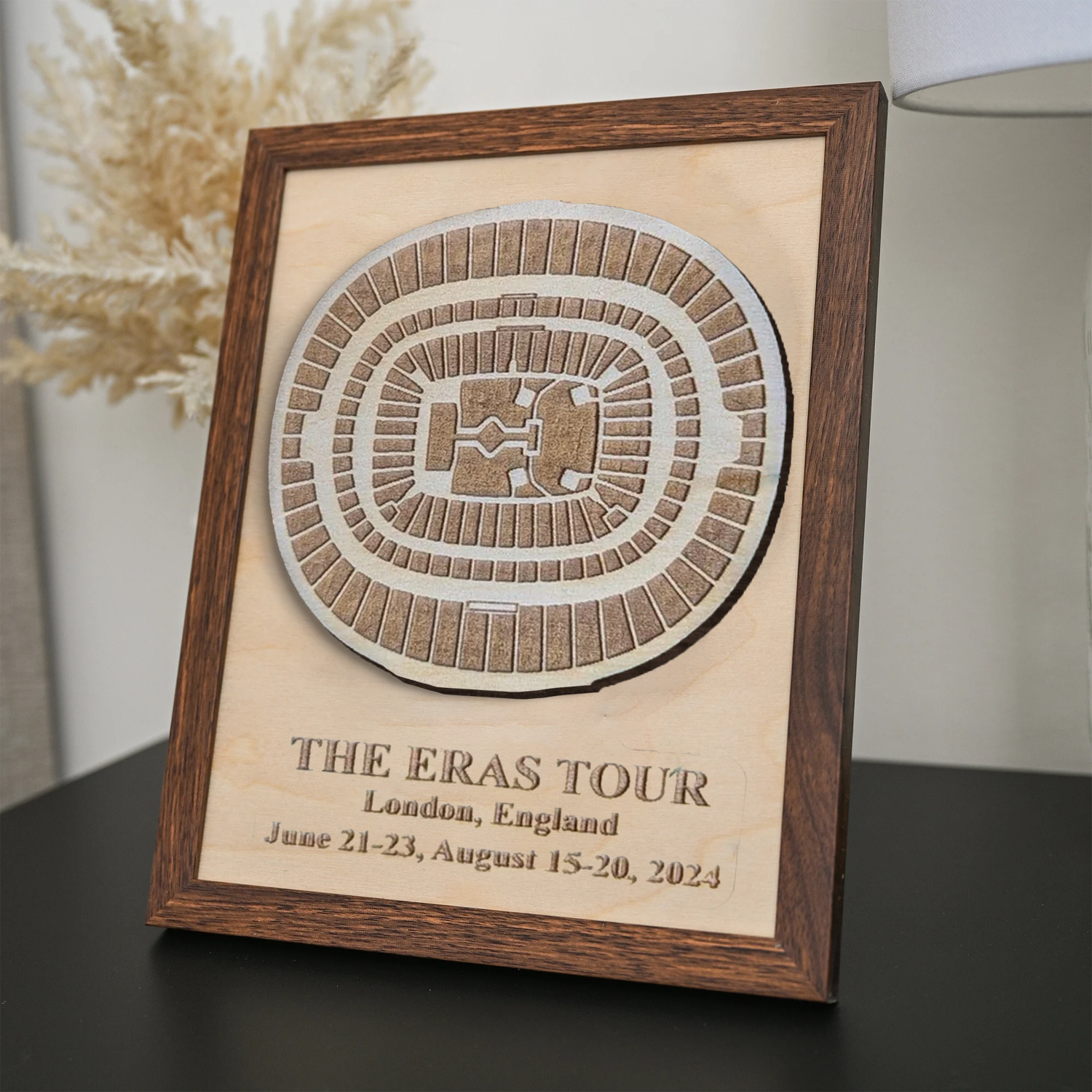 The Eras Tour London Stadium, 3D Custom Stadium Wooden Plaque, Gift For Swifties