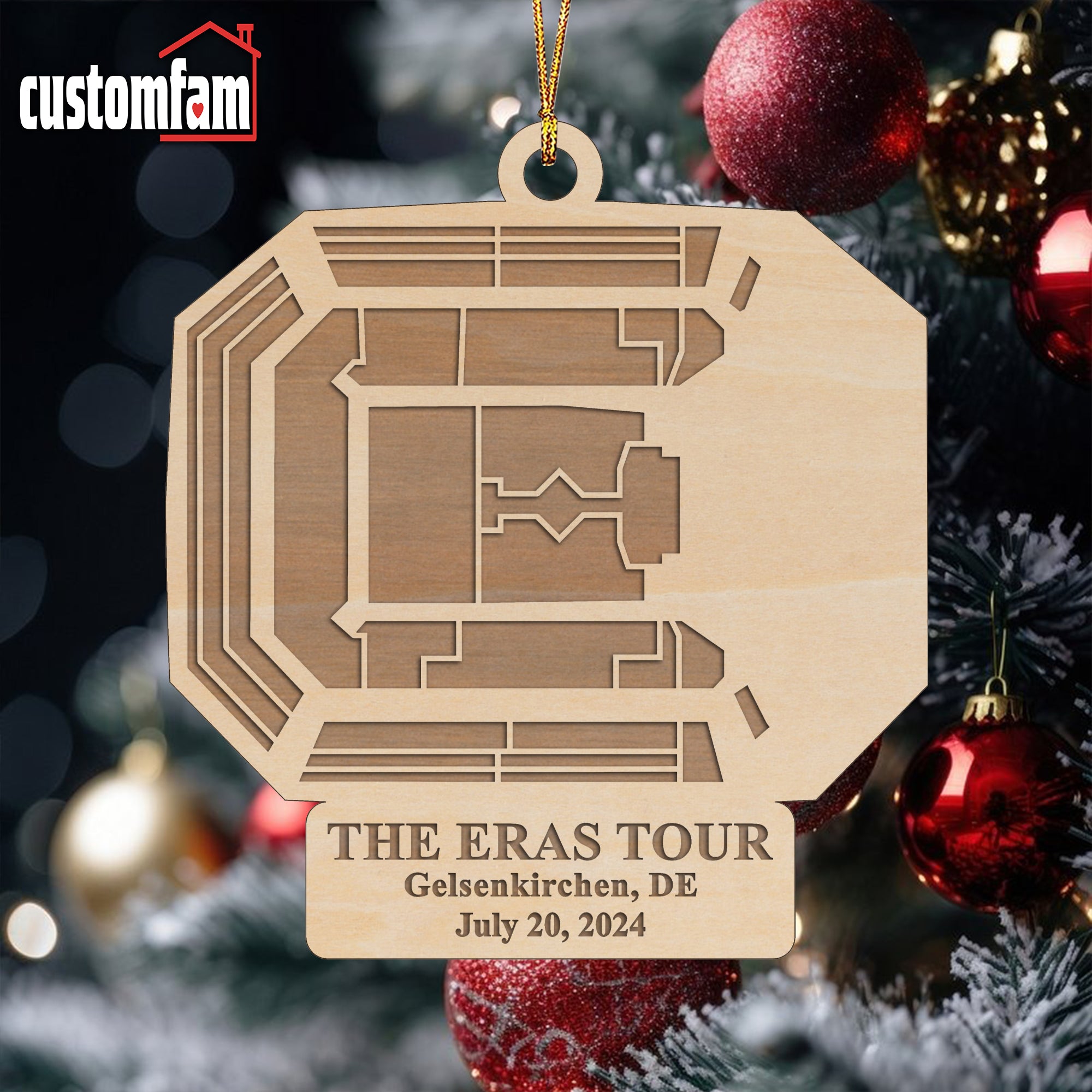 The Eras Tour Gelsenkirchen, DE Stadium Ornament, Personalized Christmas Ornament, Gift For Swifties