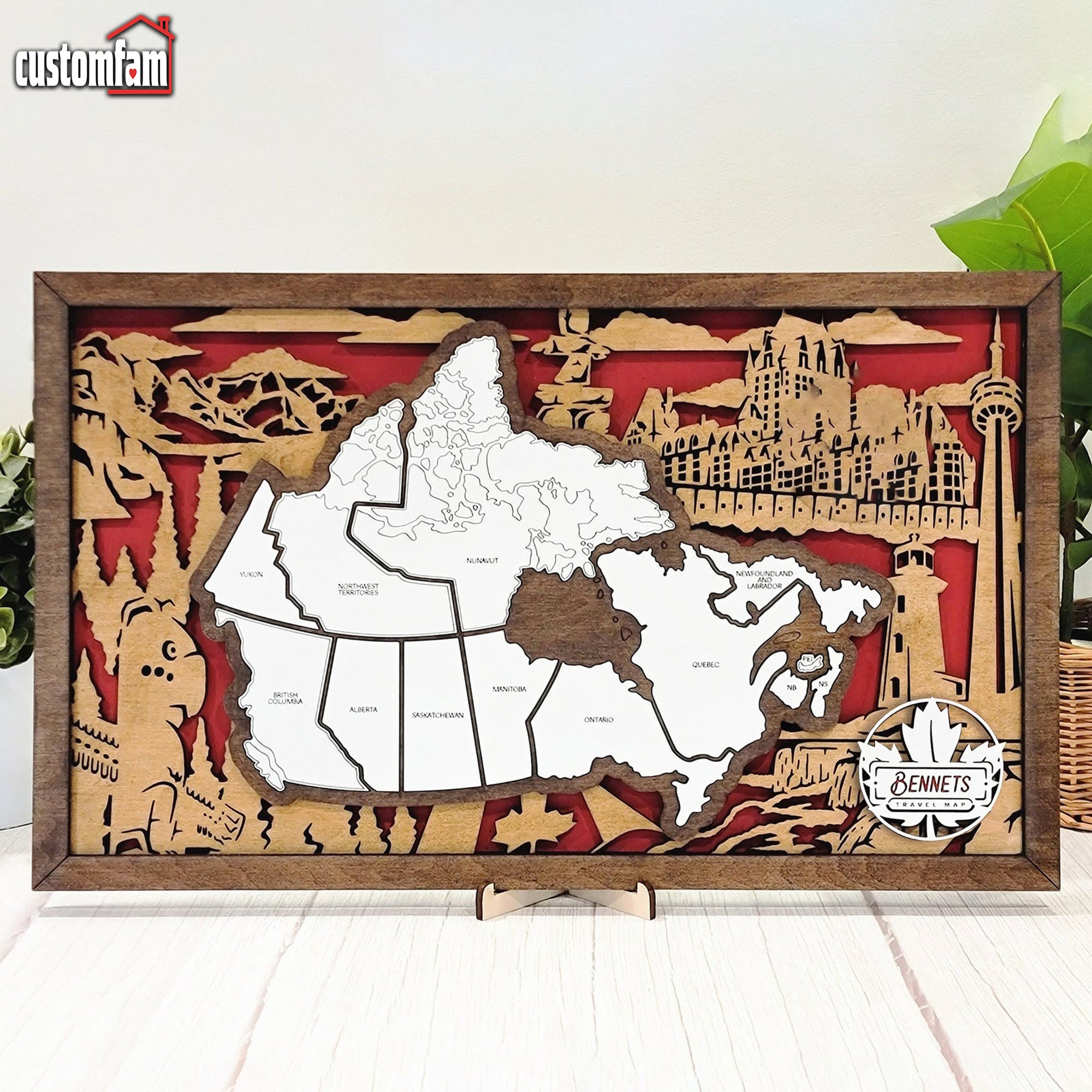 Canadian National Parks Travel Map, National Park Tracker, Outdoor Gifts