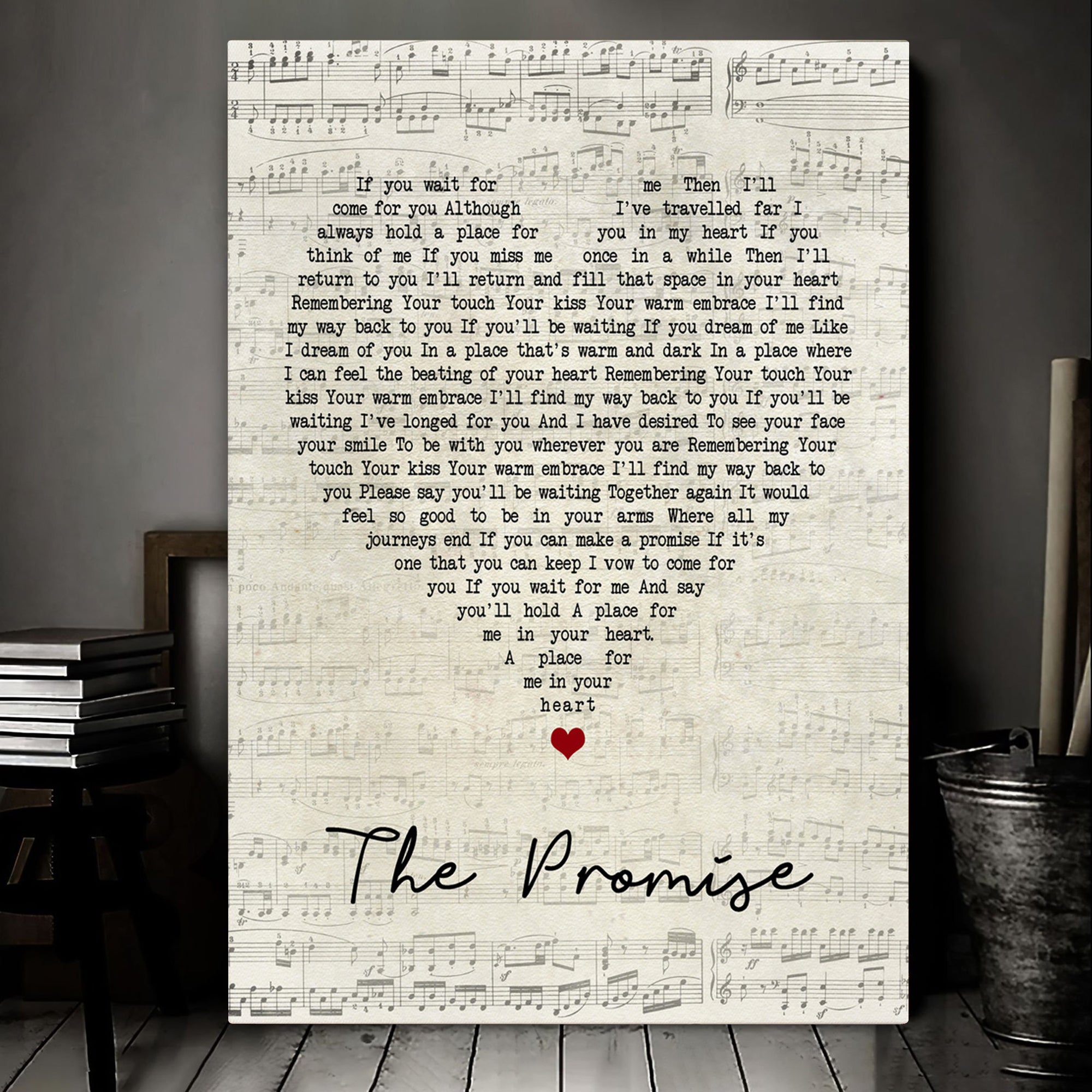 Tracy Chapman The Promise Script Heart Song Lyric Art Print Canvas Print Frames